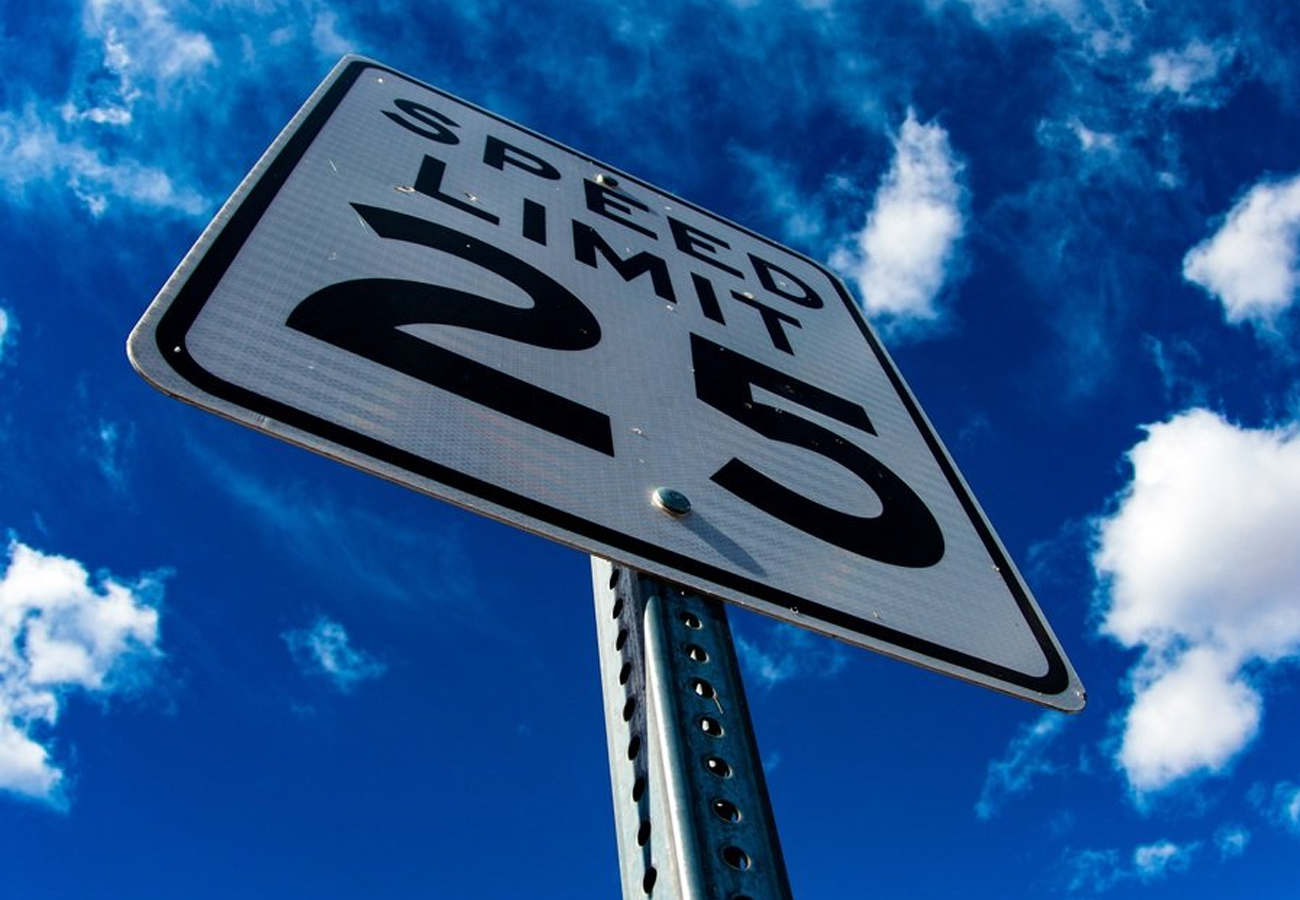 Speed limit sign